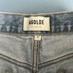 AGOLDE Parker Vintage Cut Off Light Wash Denim Jean Shorts Photo 3