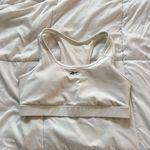 Reebok Sports Bra Womens Large L White Wireless Padded Workout Yoga Photo 0
