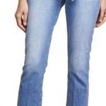 frame denim Frame Le High Straight Tie Waist Raw Hem Jeans Size 25 NWOT Photo 0