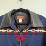 Pendleton VTG  Originals Southwestern Wool Zip Jacket in Blue XL Photo 2