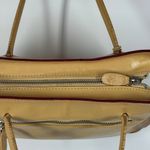 Vintage Monsac yellow leather shoulder purse 7x10x3.5" 6" Handle Photo 11