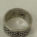 Harley Davidson 925 Sterling‎ Silver Weave Pattern Biker Ring Size 12 11.8g Photo 5