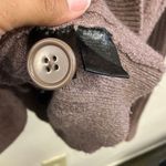 Sanctuary  brown ribbed v-neck cardigan academia sweater size large #717 Photo 5