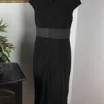 Adrianna Papell Women Black Round Neck Sleeveless Knee Length Sheath Dress Sz 10 Photo 3