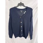 AQUA ‎ Cotton Knit Cardigan Sweater Button Front Casual Comfy XXS/XS Photo 4