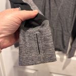 Champion  Women's Gray Heather Ruched Mock Neck Quarter Zip Athletic Pullover L Photo 3