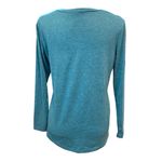 Beautiful Teal Long Sleeve Cute Graphic Owl Tee Size Small Photo 4