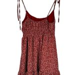 Princess Polly  The Bonnie Mini Dress in Maroon sz 4 Adjustable Tie Strap Floral Photo 9