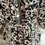Bebe  Jumpsuit Leopard Animal Print Blouson Ankle Length S Dual Leg Cuff Party Photo 4