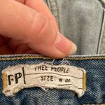 Free People Lace Trim Jean Shorts | Light Wash Festival Denim | Size 28 Photo 2