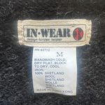 Vintage Sweater Vest InWear Design Kirsten Teisner 100% Shetland Wool Gray M Size M Photo 7