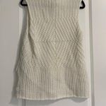 White Knit Turtleneck Vest Size M Photo 3