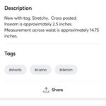 Ymi Camo Shorts Green Cotton Floral Cutoffs Mid Rise Size 9 Photo 10