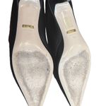 Gucci Zumi Heeled GG Logo Black Leather Mules Size 38 US 8 - Used Photo 10