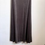 After Six NWT One Shoulder Velvet Maxi Dress Gown in Caviar Gray Photo 4
