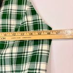 Halara  Women’s Sleeveless Halter Plaid Button Up Vest Top Green Cream Small NWT Photo 6
