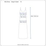 VTG‎ 80s Sequin Dress Gown Womens Size 10 Pink Glam Prom Dressy Gala READ Photo 12