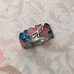 Pink & Blue Butterfly Ring, Size 8 Multiple Photo 4