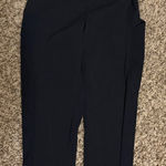Athleta  Trekkie Hybrid Crop Tight 2 Black Pockets Nylon Spandex Blend Pull On Photo 0