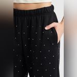 Good American Crystal Wide Leg
Sweatpants Black001 Size Small NWT Sold Out Photo 8