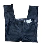a.n.a NWT black faux leather high waisted straight leg pants Photo 1