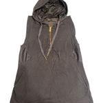 Alala Sleeveless Hoodie Black Gold Zipper Modal Blend Size M Photo 0
