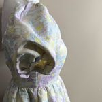 TCEC  Pastel Floral Puff Sleeve mini dress jacquard size small Photo 4