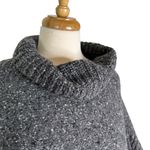 Joie  Wool Blend Grey Hatice Fringe Poncho Sweater Size XS/S Photo 8