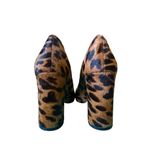 J. McLaughlin  Sz 8 Mila Dyed Cow Hair Leopard Print High Heels Photo 1