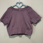 Athletic cropped tee Purple Photo 0