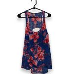 Studio Y Floral Open Back Ruffle Tank Top Size XL Photo 2