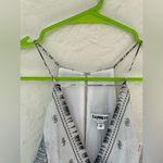 EXPRESS NWT  fully lined, silver, white halter neck, back slit maxi dress; XS Photo 3