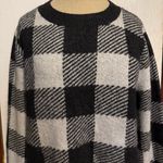 Women's Black Checkered Pullover Sweater size XS Photo 4