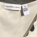 Sincerely Jules  Black & White Leaf Printed Tiered Dress S Photo 2