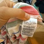 Old Navy Nwt Multi Stripe Waist Tie Collared Blouse Photo 4