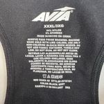 Avia  XXXL 3X Activewear Seamless Zip Front Sports Bra Wireless Black Racerback Photo 5
