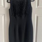 Maggy London Maggy‎ London Women's 4 Black Sheath Dress Ruffle Cocktail Event Formal Career Photo 0