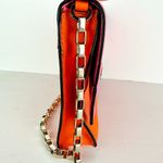 Kate Spade Lincoln Square Garrett Leather Shoulder Bag Color Block Pink Orange Photo 6