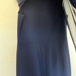 Enfocus Studio EUC  Navy Mini Dress with Attached Sheer Cape sz 12 Photo 6