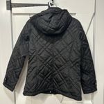 Ralph Lauren Lauren  Womens Puffer Jacket XS Black Quilted Button Zip Hood Photo 7