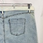 A Beautiful Soul Plus Size 24 Denim Shorts Light‎ Blue Colorblock High Rise 1661 Photo 10
