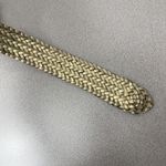 Chicos Woven Leather Belt Womens Gold Gem Buckle Embellished Bead Boho Wrap 52" Photo 4