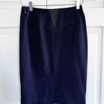 T Tahari  Navy Pencil Skirt Photo 4