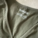 Garage Green Cropped Long Sleeve  Top Photo 1