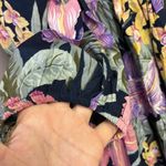 YAS Flower AOP Organic Cotton 3/4 Sleeves Sky Captain Short Dress US(0 Photo 4