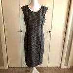 Rafaella Dress Womens 8 Used Black Cream Sleeveless Photo 1