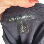 PEA IN THE POD Black Short Sleeve Maternity Tieable Top Size Medium Photo 3