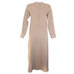 ZARA Midi Sweater Dress Sz M Winter Chic Neutral Knit Minimalist Photo 1