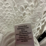 Coral Bay  Lagenlook Top White Fishnet 3/4 Sleeve Tee Size XL Photo 4