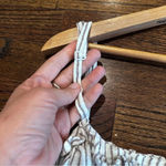 French Connection  Button Front Laich Striped RuffledTrim Midi Size Medium G0781 Photo 8